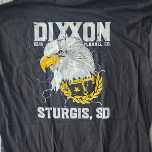 Dixxon Flannel Sturgis SD T-Shirt Mens Black Eagle Tee Motorcycle Biker  NEW 2XL